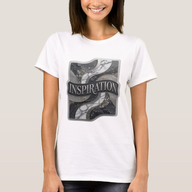 Färska Silver INSPIRATION Statement T-shirt (Framsida)