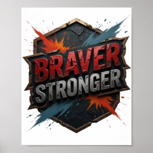 Färska Silver MODIGARE STARKARE Poster