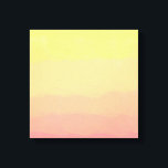 Färska sommarsolnedgång orange korallvattenfärger canvastryck<br><div class="desc">Trendig- och sommarvattenfärger för orange,  rosa och gult.</div>