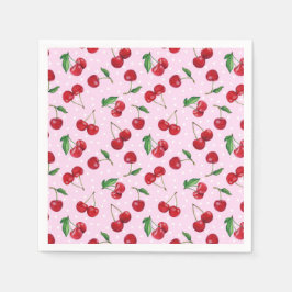 Färska sötkörsbär pappersservett