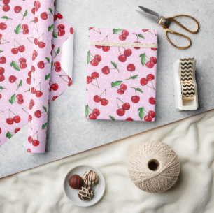 Färska sötkörsbär presentpapper