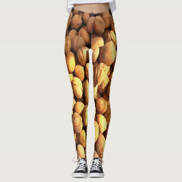 Färska valnötter Hyperrealistiska målningar Leggings