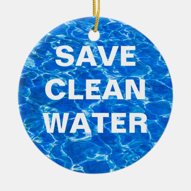 Färska Vatten - version tre av tre Julgransprydnad Keramik (Framsidan)