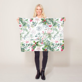 färska vinterfrukter fleecefilt