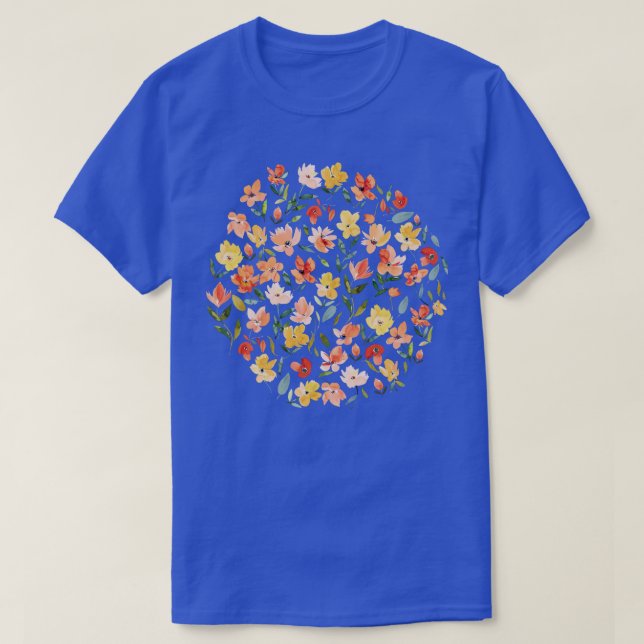 Färskblommor, Orange T Shirt (Design framsida)