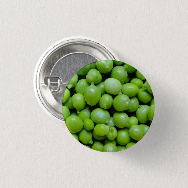 Färskhucken Grönt Peas Knapp (Framsida & baksida)