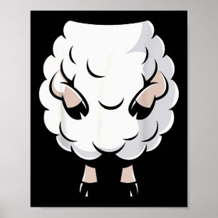 Fårskjorta vuxna barn män kvinnor lamm får kostym poster