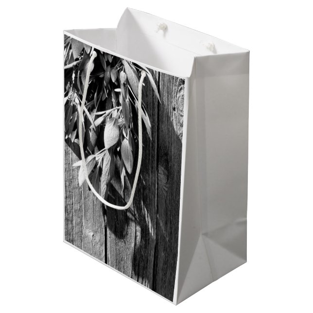 Färskskuren Sage Barn-wood Grayscale (Framsidan Vinklad)