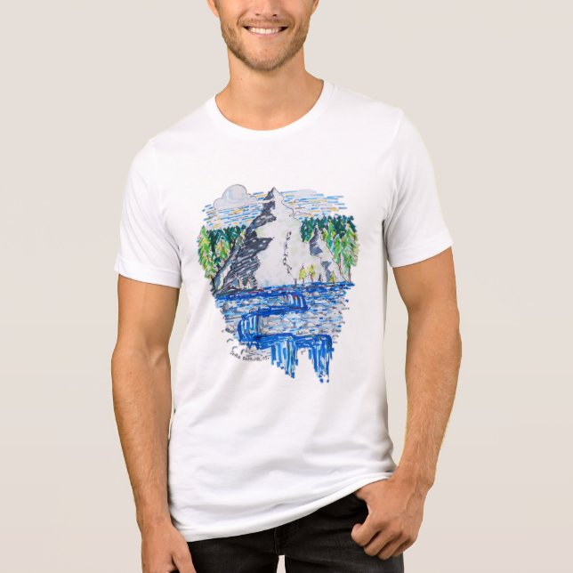 Färskt berg t shirt (Framsida)