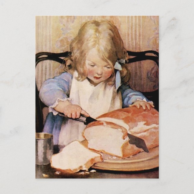 Färskt bröd av Jessie Willcox Smith Vykort (Framsida)