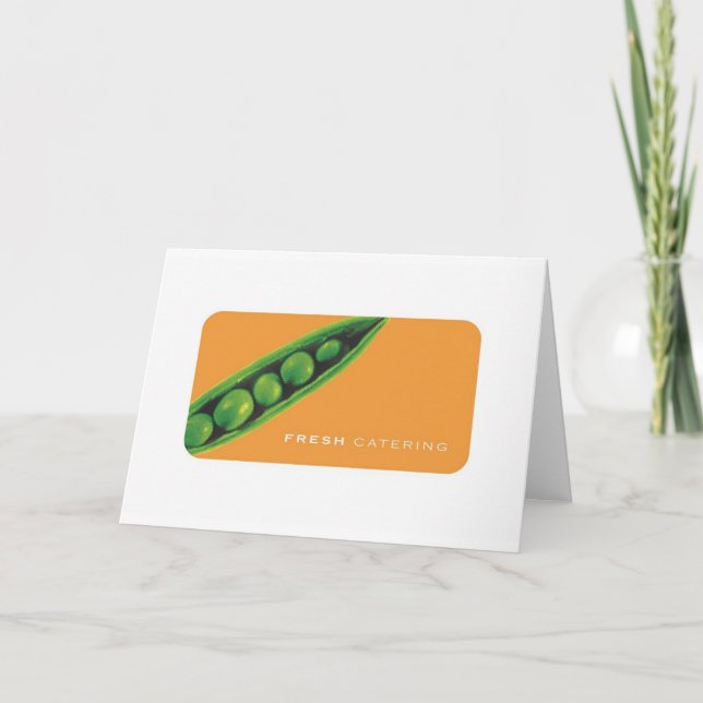 Färskt Catering-kort Kort (Framsida)
