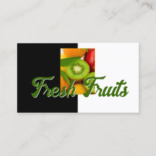 Färskt fruktkort för lokal nutrition pub visitkort