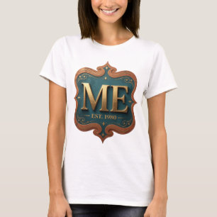 Färskt Guld ME EST 1980 Konstnärligt Motiv T Shirt