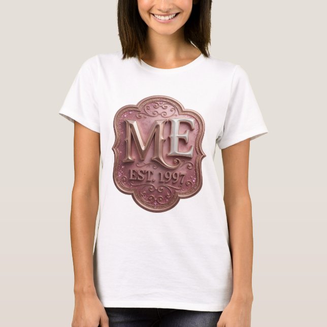 Färskt Guld ME EST 1997 Statement Design T Shirt (Framsida)
