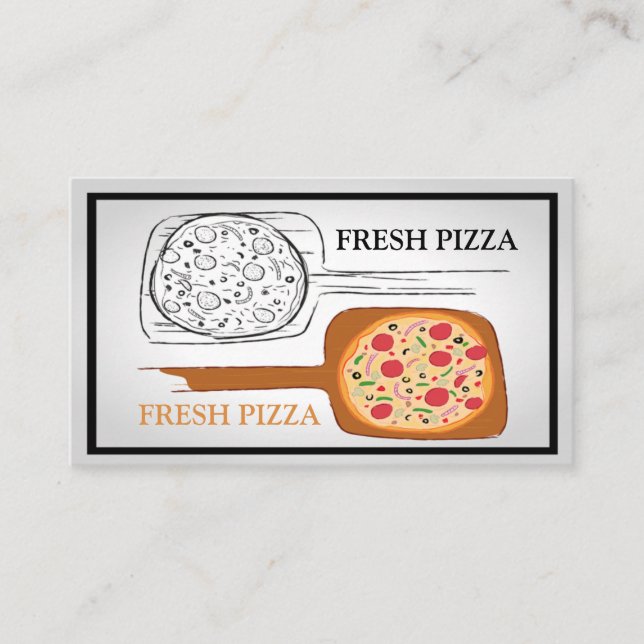 Färskt Pizza Visitkort (Framsida)