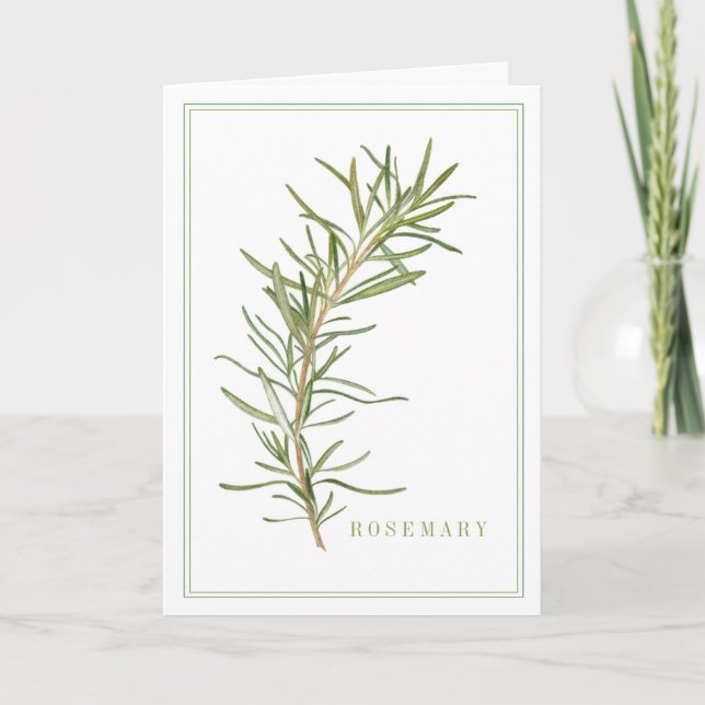 FÄRSKT ROSEMARY Greeting Card Kort (Framsida)