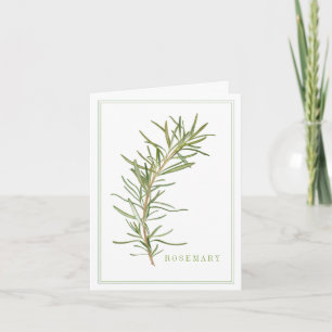 FÄRSKT ROSEMARY Note Card Kort