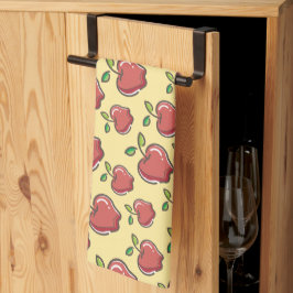 Färskt rött Apple Kitchen Towel Kökshandduk