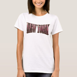 Färskt rött NEW YORK-skjortdesign T Shirt