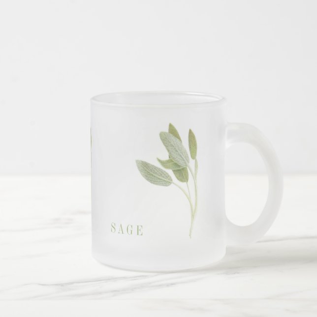 FÄRSKT SAGE Frostat Glas Mugg (Höger)