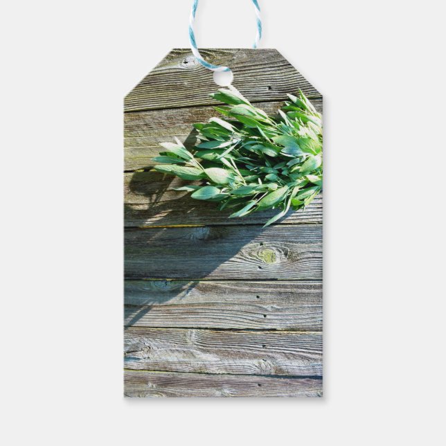 Färskt sågvirke, barn-wood presentetikett (Framsidan)