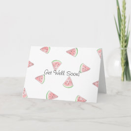 Färskt, sött, målat vattenmelon, få snart kort