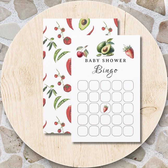 Färskt, vitt babybabyvykort för babyspel Bingo-spe (Skapare uppladdad)