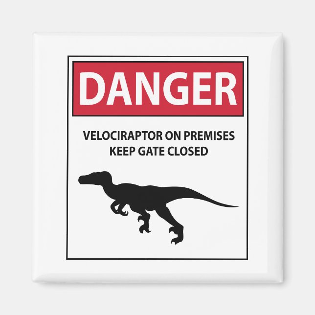 Farskylt (Raptors) Magnet (Framsidan)