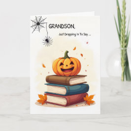 Farson Funny Halloween Cute Spider som tappar in Kort