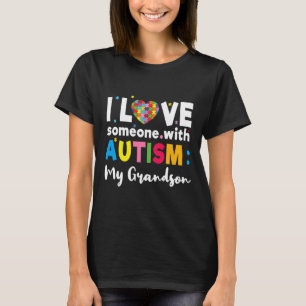 Farson I Kärlek Heart Speciell Autism Awareness T Shirt