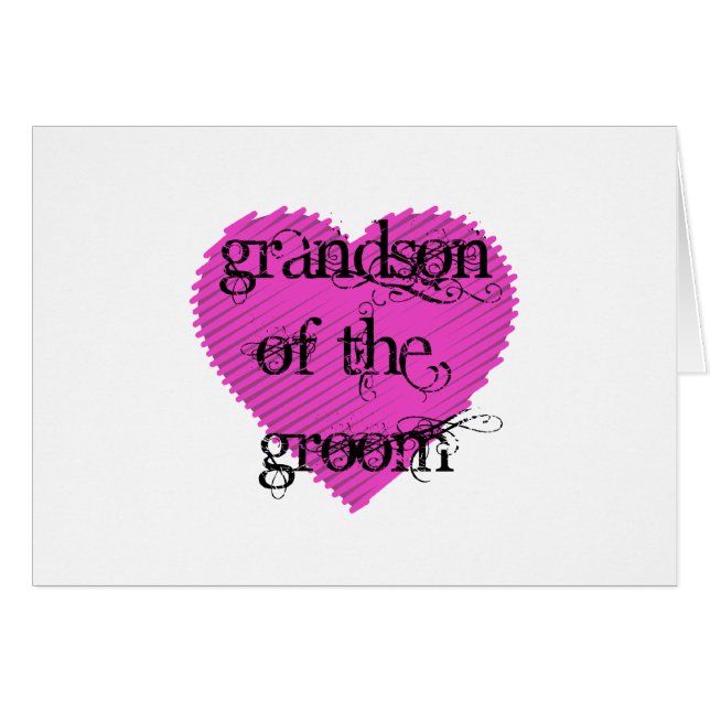 Farson till Groom Hälsningskort (Framsidan Horizontal)