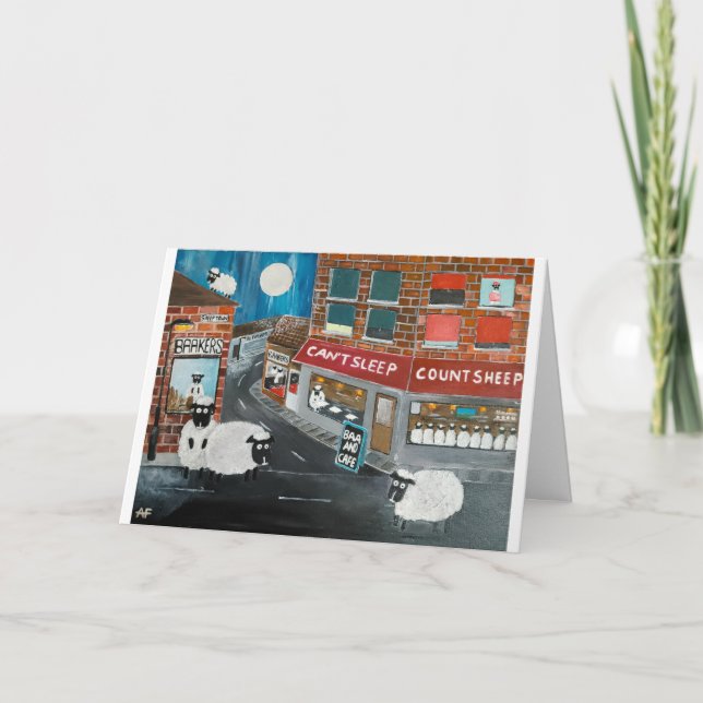 Fårstads-målning av Alfred Fox Kort (Framsida)