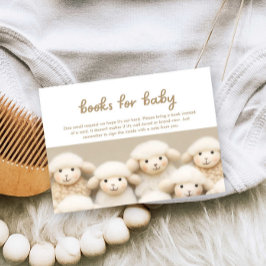Fårstall Baby Shower Bokförfrågan Tilläggskort