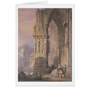 Farstubro av den Regensburg domkyrkan Hälsningskort