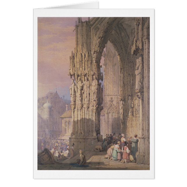 Farstubro av den Regensburg domkyrkan Hälsningskort (Framsidan)