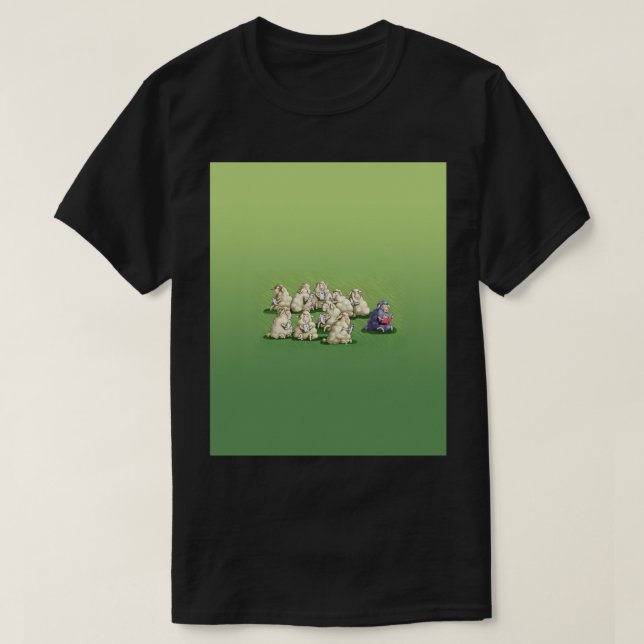 Fårsvart lag_t använda fängelseskiftet Graph T Shirt (Design framsida)
