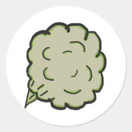 Fart Cloud Runt Klistermärke