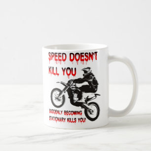 Fart Dömer Dig Inte Dirt Bike Motocross Roligt Kaffemugg