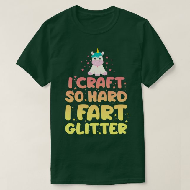 Fart Glitter Crawing Sewing Tailor Sewing Quilt C T Shirt (Design framsida)