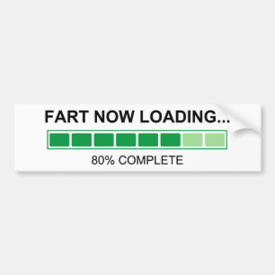 Fart Loading Farting Humor Bildekal