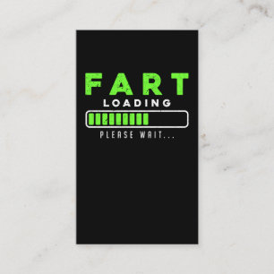 Fart Loading Funny Farting Visitkort