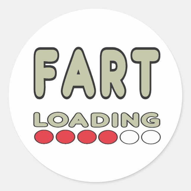Fart Loading Runt Klistermärke (Framsida)