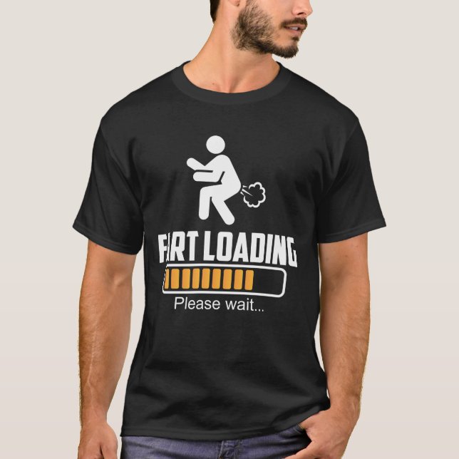 Fart Loading Superskoj Farting T Shirt (Framsida)