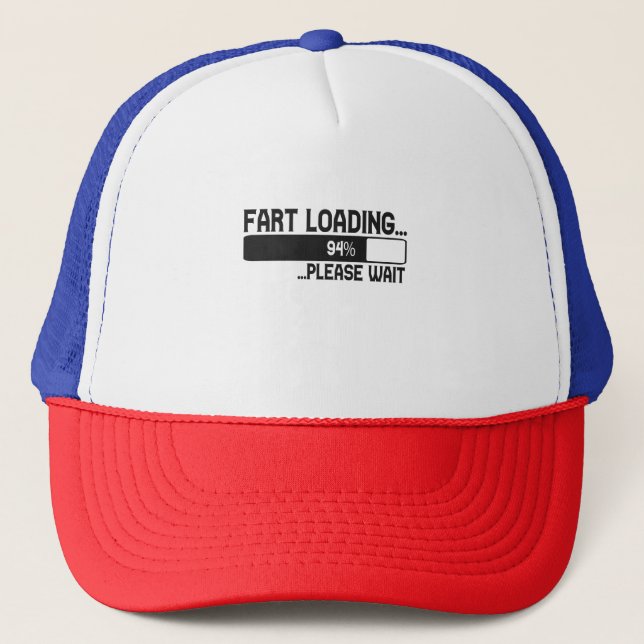 Fart Loading Wait Funny Farter Gift Keps (Framsida)