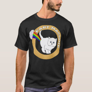 Fart Maskin Funny Cat Rainbow T Shirt