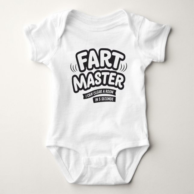 Fart Master, i can clear a room in 5 seconds T Shirt (Framsida)