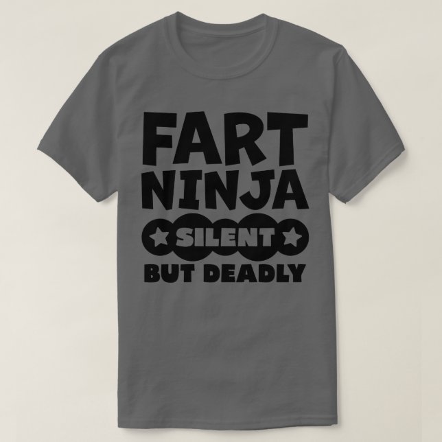 Fart Ninja Silent men Deadly 1 T Shirt (Design framsida)