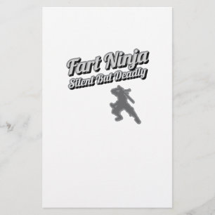 Fart Ninja Silent men Deadly Shirt Brevpapper