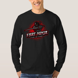 Fart Ninja Warrior Spy Silent men Deadly Funny Gra T Shirt