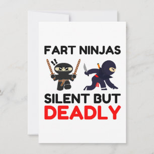 Fart Ninjas Silent men dödligt Julkort